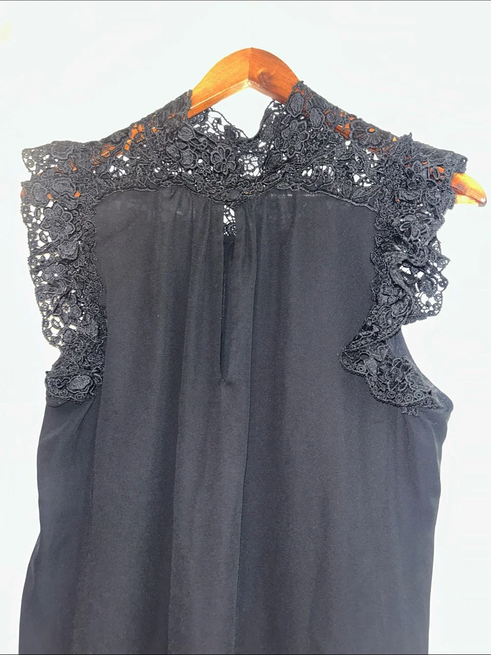 kate spade Black Lace Yoke Sleeveless Camisole - Picture 6 of 10